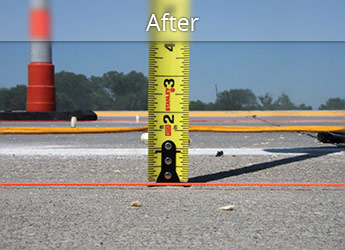 After leveling West Des Moines roadway with PolyLevel®
